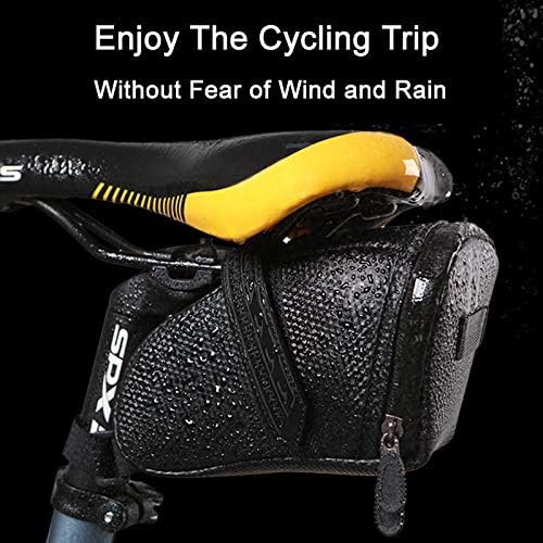 Bicycle Seat Bag Water Proof,Bike Pack Under Seat,Wedge Saddle Bag for Bike,Cycling Accessories