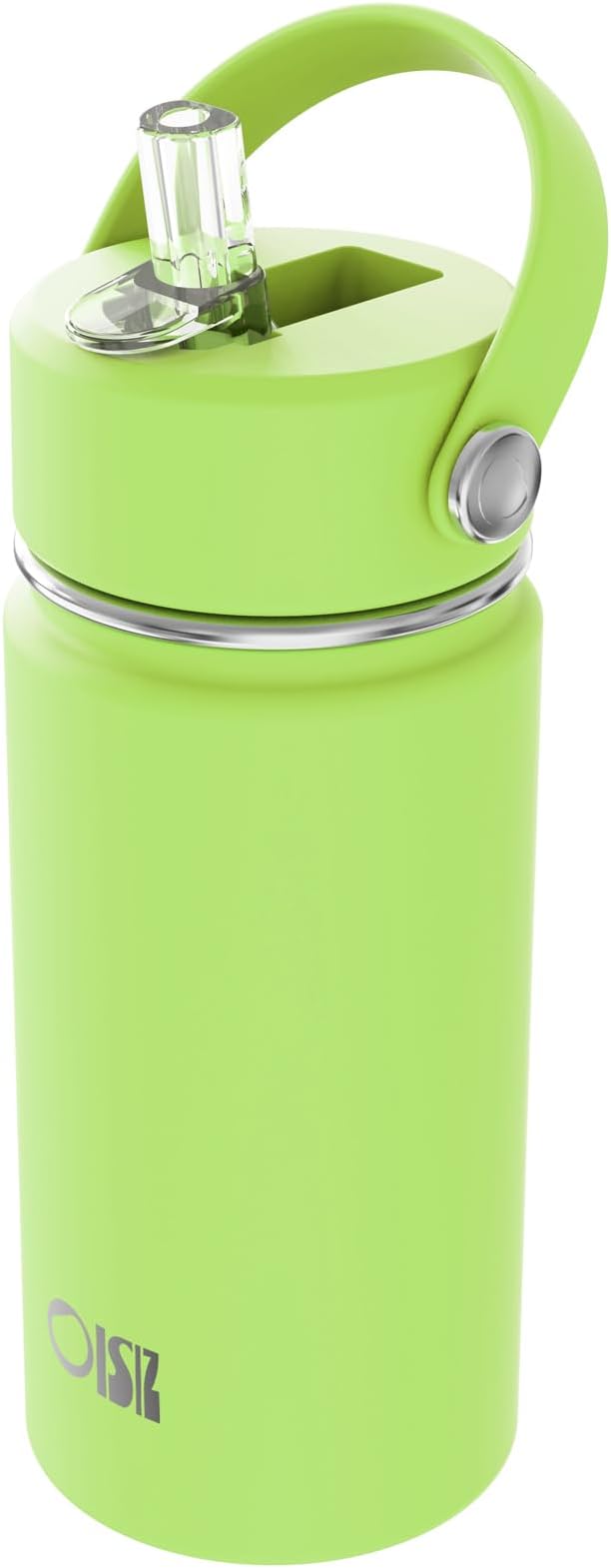 OISIZ Kids Water Bottle with Straw Lid 14oz, Vacuum Insulated 316 Stainless Steel Water Bottles for Kids for School, Leakproof Water Bottle, BPA Free and Keep Cold for 24 Hours