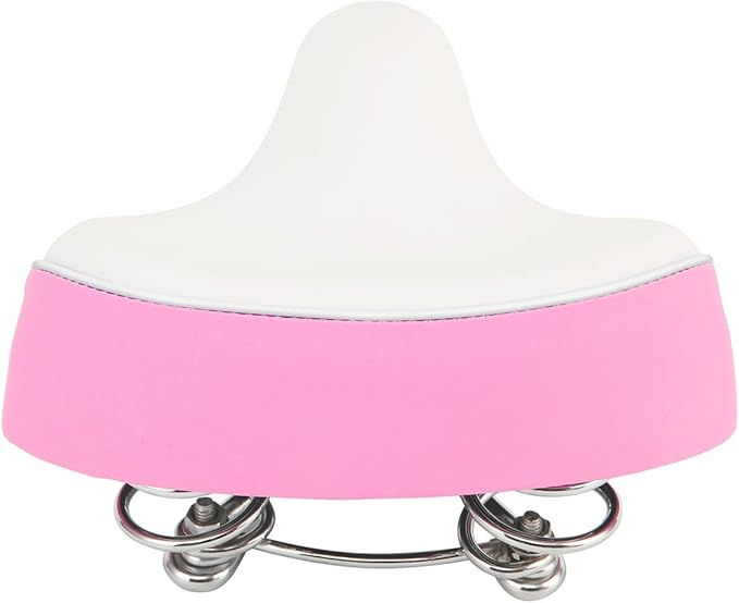 Wide Kids Bike Seat for Girls Bike, Purple & Pink