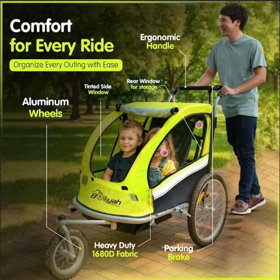 Booyah Strollers Child Baby Bike Bicycle Trailer and Stroller II