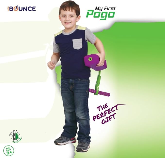New Bounce Pogo Stick for Toddlers - Foam Jumper for Age 3,4,5,6,7,8 - Outdoor Jumping Toys - Birthday Gift for Toddler Girls and Boys