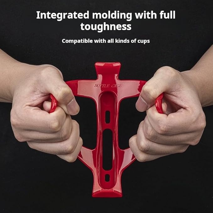 Lightweight Bicycle Water Bottle Holder - Secure, Versatile, and Stylish Bike Universal Drink Cage, Cycling, Road/Mountain Bikes (Black)