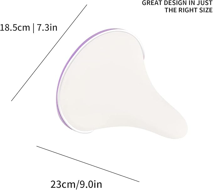 Wide Kids Bike Seat for Girls Bike, Purple & Pink