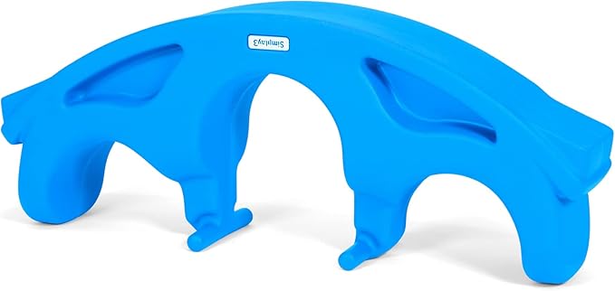 Simplay3 Rock and Roll Teeter Totter Seesaw - Rocking Fun for Two Toddlers or Kids Ages 18 Months to 5 Yrs- Sapphire, Made in USA