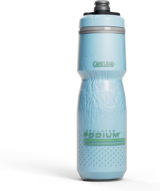 CamelBak Podium Chill Bike Insulated Squeeze Water Bottle Crystal Blue, 24oz