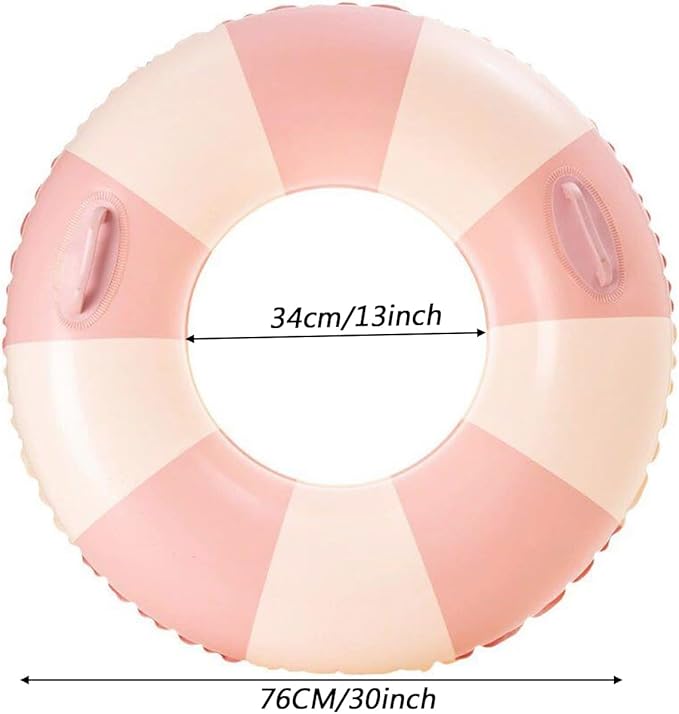 Children Swimming Ring, Inflatable Pool Floats Swim Tube Raft Toy with Fruits Mermaid Decorations Summer Water Fun Lounge Beach Lake Party Supplies for Kids