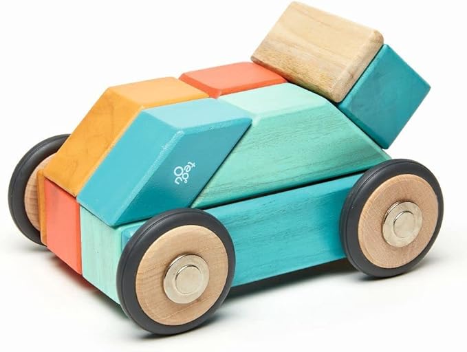 42 Piece Tegu Magnetic Wooden Block Set, Sunset, 1-99 years old