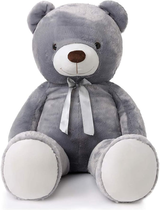 MaoGoLan Giant Grey Teddy Bear 47 inch 4 feet Large Stuffed Gray Teddy Bears Stuffed Animals for Girlfriend Children