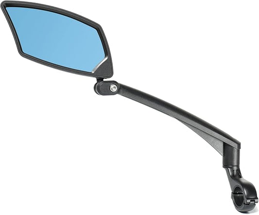 Handlebar Bike Mirror, Scratch Resistant Glass Lens, Ajustable and Rotatable Safe Rearview Bicycle Mirror