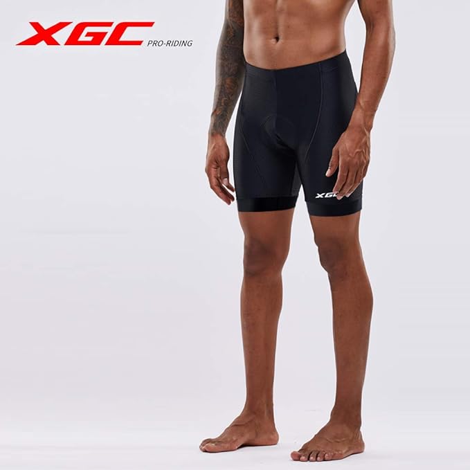 XGC Men's Cycling Underwear Shorts with High-Density High-Elasticity and Highly Breathable 4D Gel Padded
