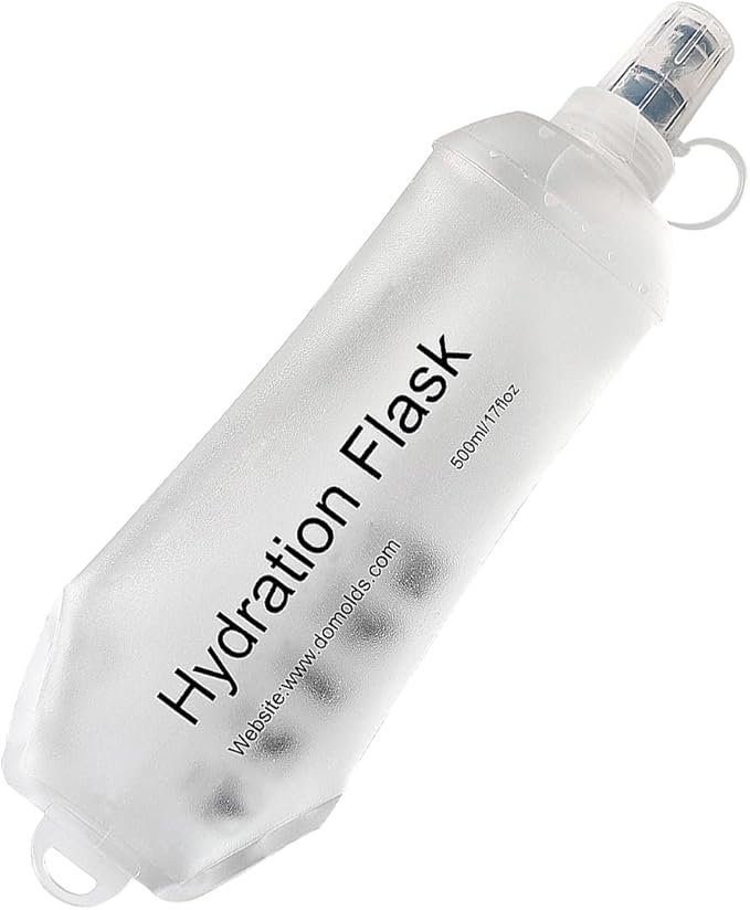 AXEN Soft Flask TPU Foldable Running Hydration Flask, Soft Collapsible Water Bottle for Hydration Pack Cycling Marathon Running Hiking