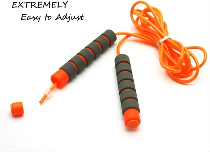 Adjustable Jump Ropes for Kids - Colorful Skipping Ropes with Soft Foam Handles - Ideal for Outdoor & Indoor Play, Fun Games Activity, Fitness, Exercise and Party Favors