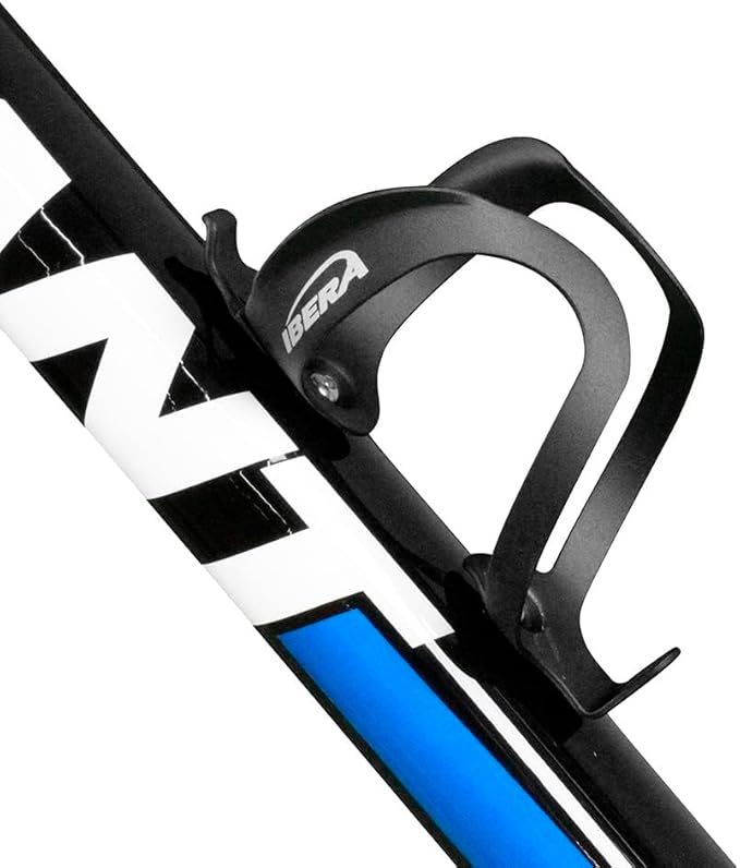 Ibera Bike Water Bottle Holder, Quick Access Water Bottle Holders for Bike with Firm Grip, Lightweight Aluminum Cage, Fits Standard & Oversized Bottles, Stylish Easy Mount Bikes Bottle Holder