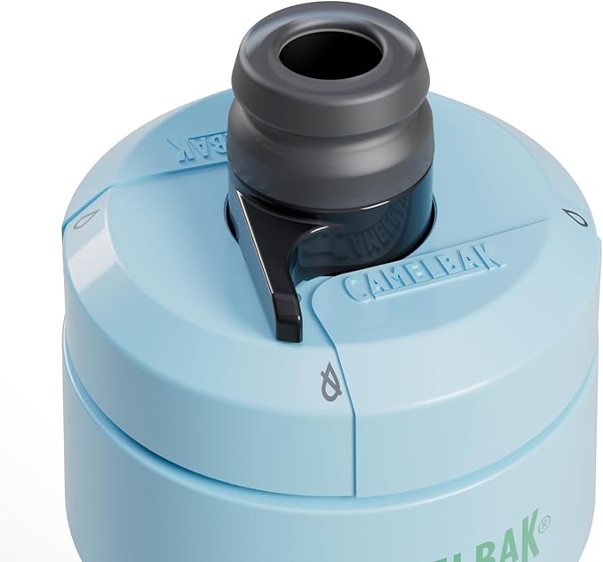 CamelBak Podium 24oz Bike Water Bottle - Easy Squeeze Bottle - Fits Most Bike Cages, Crystal Blue