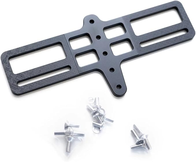 TRIRIG - Universal BTA Adapter Plate - Between-The-Arms (BTA) Bike Bottle Mount Setup - Water Bottle Cage Bike Mount Accessories - Standard Cage Spacing, T6-6061 Alloy, Lightweight Aerodynamic Design