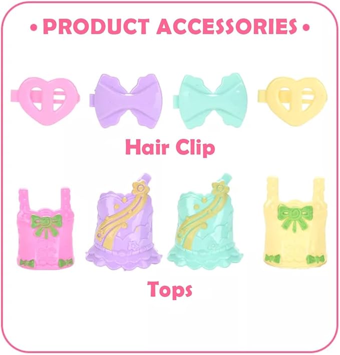 12 Pack Mermaid Dolls Pretend Playset - 6" Mini Figures Toy Bundle Set with Removable Accessories - Ideal for Kids, Girls, Party Favors and Imaginative Playtime