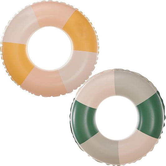 Pool Floats Swimming Rings for Kids, Age 5-10 Inflatable Swim Tubes Ring Toys with 11" Inner, Beach Inflatable Tubes Floaties Toys for Kids Adults