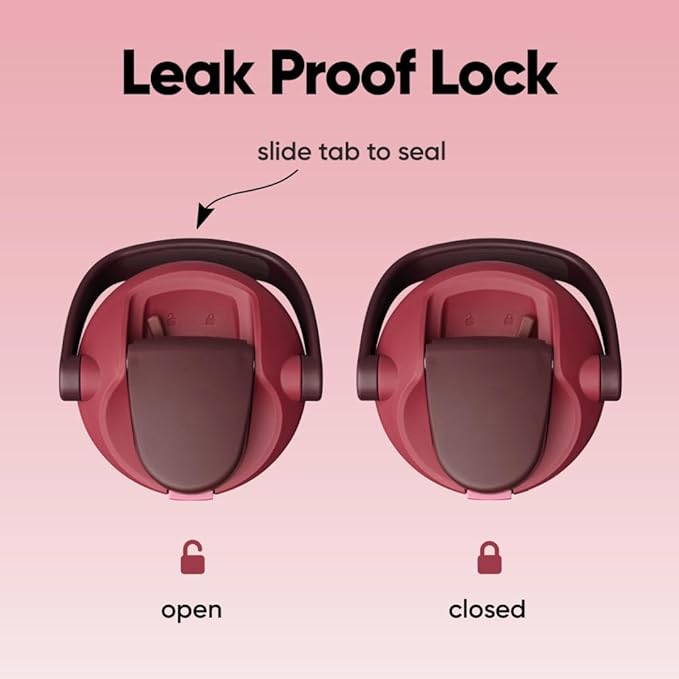 Owala FreeSip Sway Insulated Stainless Steel Water Bottle with Two-Way Spout, Built-In Straw and Bucket Handle, Made for Travel, School, and Sports, 30oz, BPA Free, Leak Proof, Black Cherry