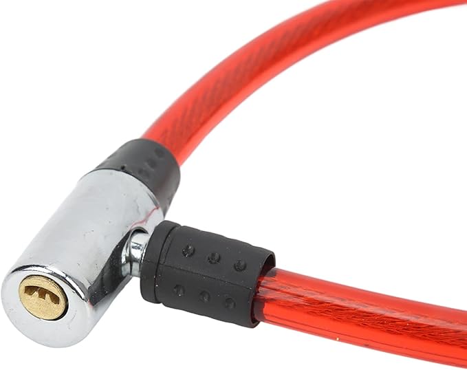 Bike Lock Cable with Key Steel Wire Portable Cable Lock Security Bike Lock for Bike Motorcycle Gate 3 Colors