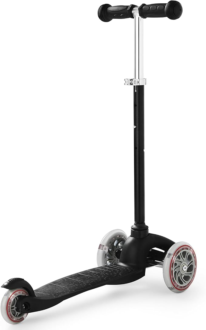 Kids Scooter, Children and Toddler 3 Wheel Kick Scooter for Boys & Girls Ages 2-5, LED Lighted Wheels and 3 Adjustable Height Handlebars, Lean-to-Steer