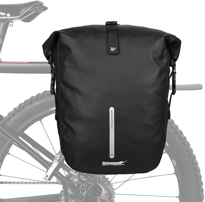 Bike Pannier Bag Backpack 20L Multifunctional Cycling Bicycle Rear Seat Trunk Pack Bag Bike Saddle Bag Backseat Pack Bag