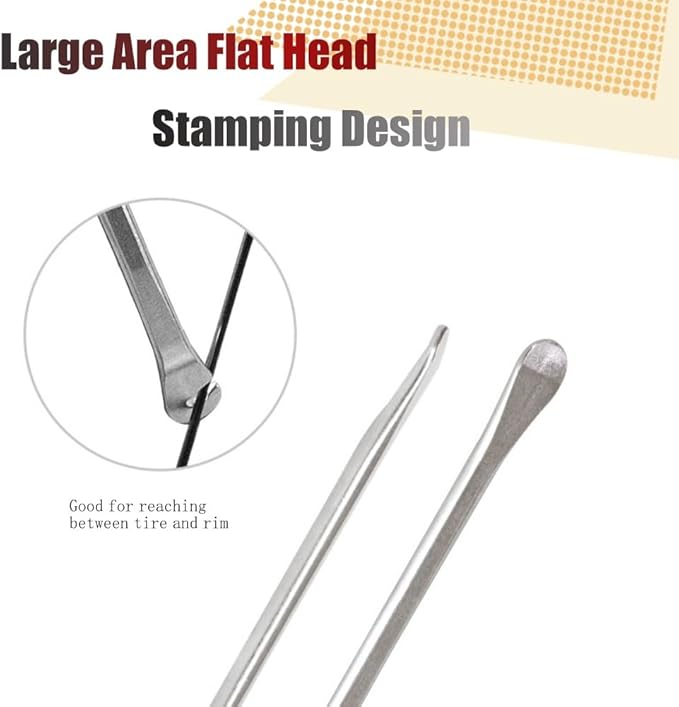 Bike Tire Levers, 4 PCS Bike Tire Removal Tool, Fits Most Bicycle Tires, No Damage to Tires (Silver)