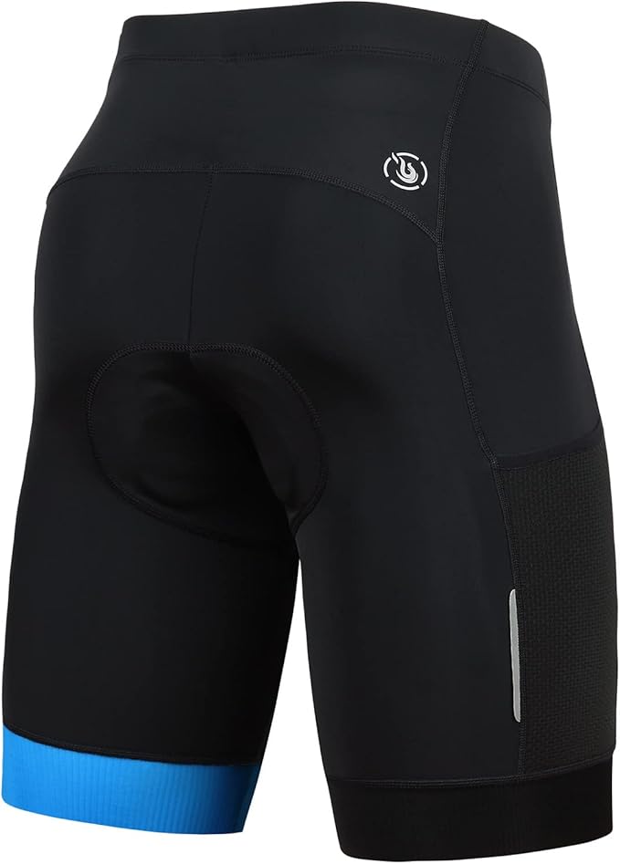 beroy Men's Comfortable Bicycle Cycling Pants, 3D Padded Bike Shorts