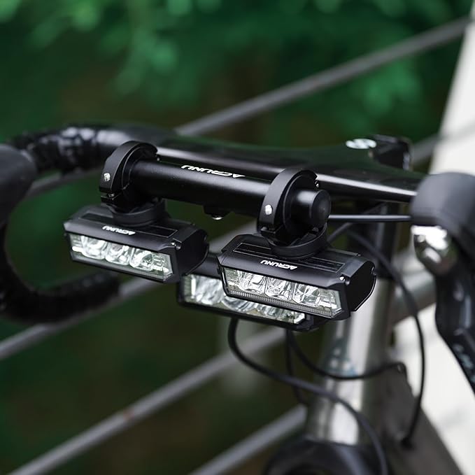 Super Bright 3400 Lumens LED Bike Light USB Rechargeable - 5 Modes Bicycle Headlight with 7H Runtime, IPX6 Waterproof, Quick Release Mount for Mountain Road Cycling Commuting Night Safety