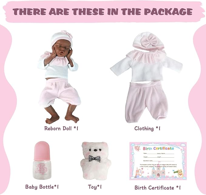 18.11 in Full Silicone Reborn Baby Dolls, 1:1 Lifelike Newborn Dolls Non Vinyl Realistic Reborn Toddler Dolls Boy Washable Sleeping Doll