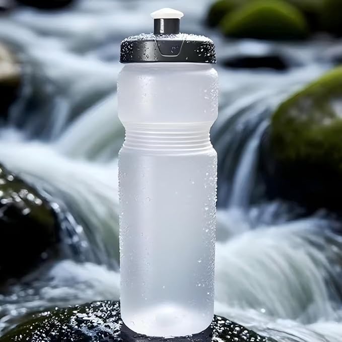 Squeeze Sports Water Bottle, 24oz Leak-Proof BPA-Free Cycling Water Bottles, Suitable for Cycling Gym Hiking Outdoor Sports.(clear)………