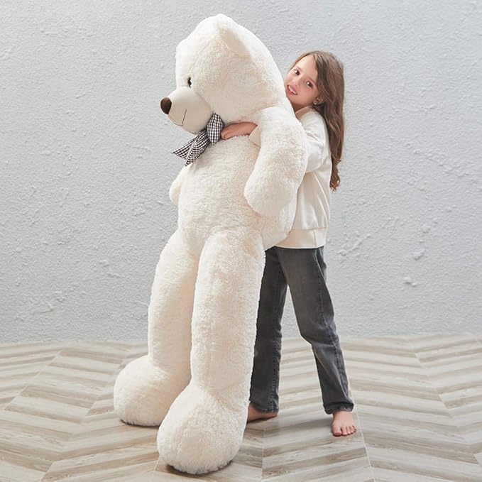 MaoGoLan Life Size Giant Jumbo Teddy Bear 55 inch Big Stuffed Animals Chucky Plush Large Bear Gift for Girls Teens Boys Children Girlfriend Boyfriend Wife GF