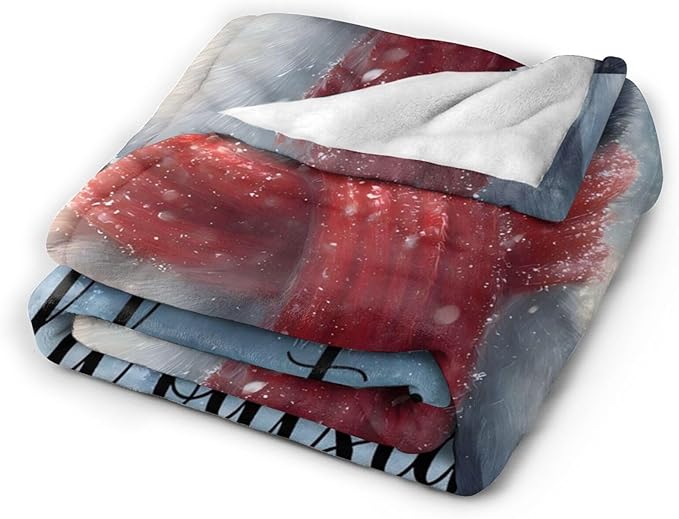 Penguin Blanket Gifts for Girls Boys Throw Cozy Plush Fleece Flannel Lightweight Fuzzy Party Blankets for Women Men 80"X60"