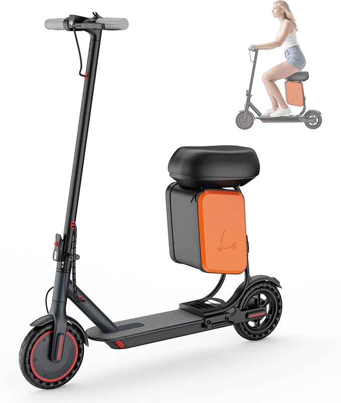 Electric Scooter - 8.5"/10" Solid Tire, Powerful 350W/500W Motor, Top Speed 19 MPH, Max 16-22 Miles Ranges, Load 265LBS, Aluminum Alloy Frame Foldable Commuting Escooter for Adults & Teens