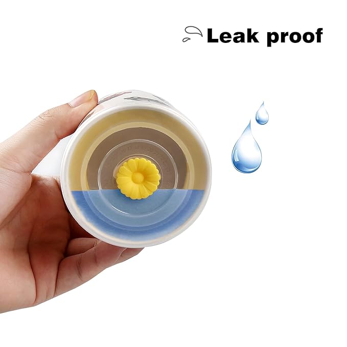 shopwithgreen 7Pcs/Set Bamboo Kids Dinnerware Set - Children Dishes - Food Plate Bowl Cup Spoon Fork Set Dishware, Cartoon Tableware, Dishwasher Safe Kids Healthy Mealtime, BPA Free