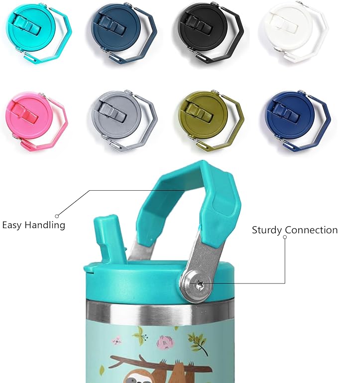 30 oz Sloth Flip Tumbler with lid and Straw,Sloth CoffeeTravel Mug Cup Water Botter,Sloth Gifts for Women,Sloth Stuff Decor Accessories