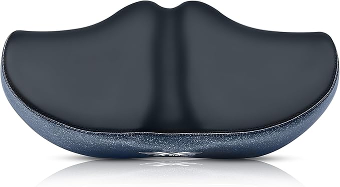 X WING New-Age Noseless Bike Seat Cushion for Men & Women - Extra Padding & Wide - Suitable for City, Electric, Stationary Bikes - Compatible with Peloton Bikes – Wide Winged Bike Seat with Cushion