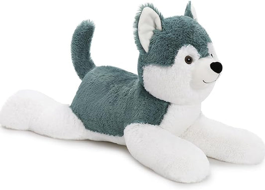 MaoGoLan 28" Giant Husky Dog Stuffed Animals,Soft and Cuddly Lifelike Husky Puppy Plush Toys, Warm Companionship Stuffed Dog Gift for Puppy Lover,Kids,Children