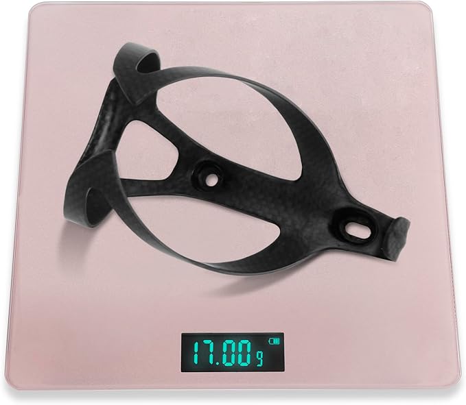 KABON Bike Water Bottle Holder, Lightweight 3K Carbon Fiber Bicycle Drink Water Bottle Cages for Road Mountain Bike Cycling Accessories - Pack of 2