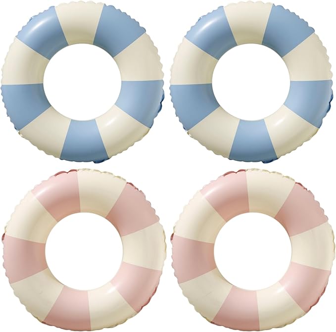 Pool Floats Swimming Rings for Kids, Age 5-10 Inflatable Swim Tubes Ring Toys with 11" Inner, Beach Inflatable Tubes Floaties Toys for Kids Adults