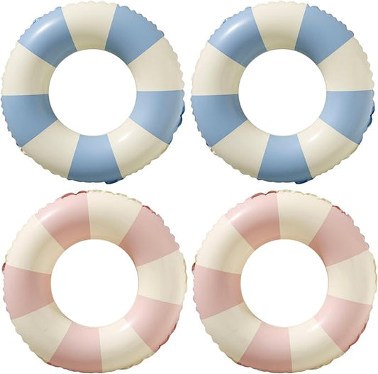 Pool Floats Swimming Rings for Kids, Age 5-10 Inflatable Swim Tubes Ring Toys with 11" Inner, Beach Inflatable Tubes Floaties Toys for Kids Adults