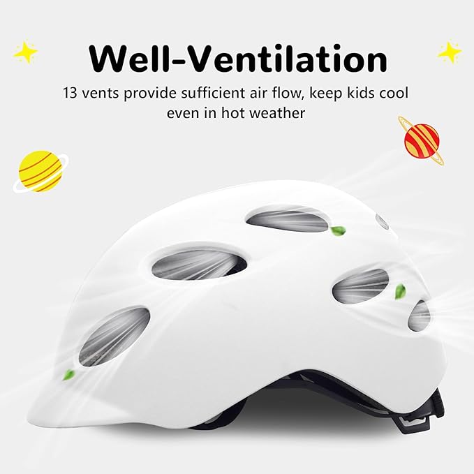 Kids/Youth Bike Helmet for Boys Girls and Teens, Adjustable and Multi-Sport for Bicycle, Kick Scooter, Skateboard, Roller/Inline Skate