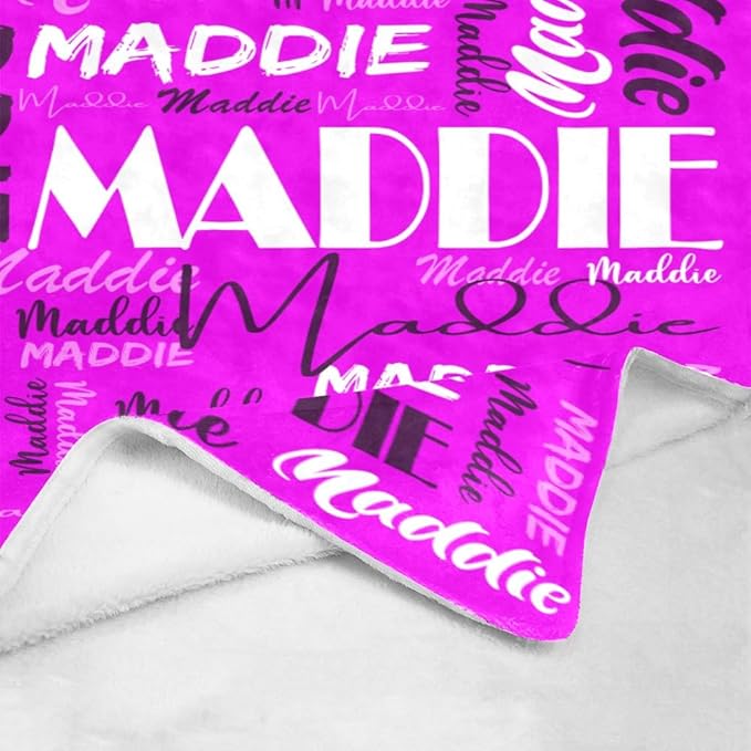 Dr.TOUGH Personalized Name Blanket Personalized Blanket for Adult Kids Flannel Customized Personalized Blankets and Throws