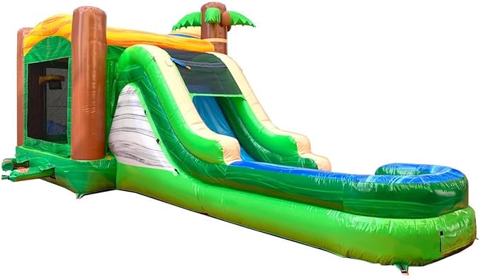 TentandTable Inflatable Bounce House Water Slide for Kids 5-12 Large, Commercial Grade Mega Bouncy Castle for Adults, Jump House, Includes Electric Air Blower, 32' L x 16' W x 15' H, Dinosaur