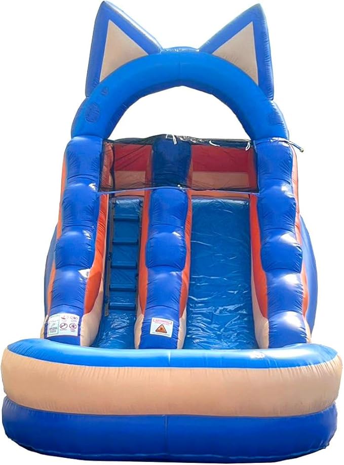 Inflatable Water Slide for Kids & Toddlers with Inflatable Pool, Backyard, Park or Commercial Use, Outdoor Water Play, Includes Blower Stakes, Splash Pool & Storage Bag, Large 21' x 9' x 12'