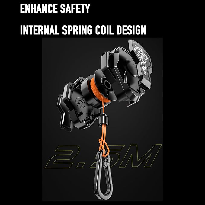 ENLEE Mountain Bike Tow Strap for Kids, Auto-Retractable Outdoor Riding Parent-Child Tow Rope with One Hook