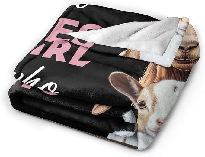 Goat Blanket for Girls Women Goats Gifts Lovers Throw Blankets Cozy Plush Fleece Animal Flannel Fuzzy for Couch Chair Bed 80"X60"