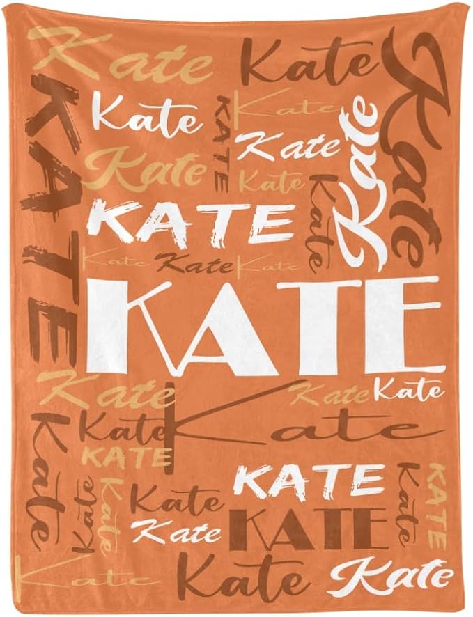 Dr.TOUGH Personalized Name Blanket Personalized Blanket for Adult Kids Flannel Customized Personalized Blankets and Throws