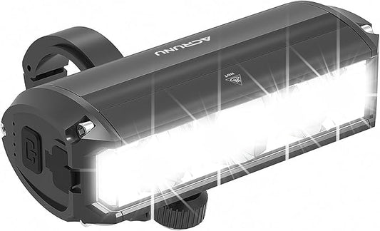 Super Bright 3400 Lumens LED Bike Light USB Rechargeable - 5 Modes Bicycle Headlight with 7H Runtime, IPX6 Waterproof, Quick Release Mount for Mountain Road Cycling Commuting Night Safety