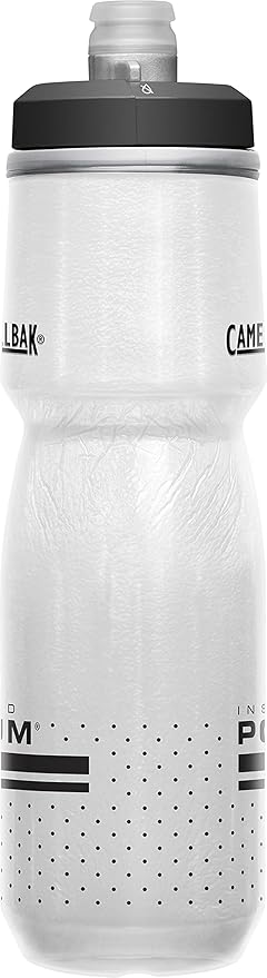 CamelBak Podium Chill Bike Insulated Squeeze Water Bottle White/Black, 24oz