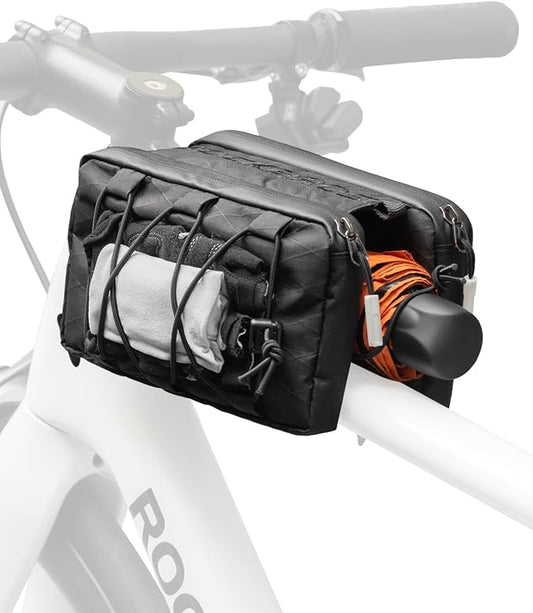 ROCKBROS Top Tube Bike Bag,Large Capacity Bicycle Front Frame bag Quick Release Bike Tube Bag Cycling Pouch with Shoulder Strap Bike Accessories for Adult Bikes